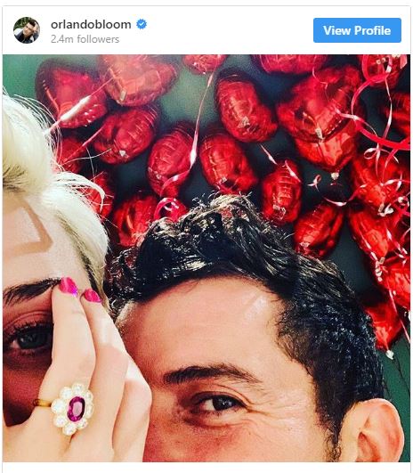 مراسم نامزدی کتی پری و اورلاندو بلوم