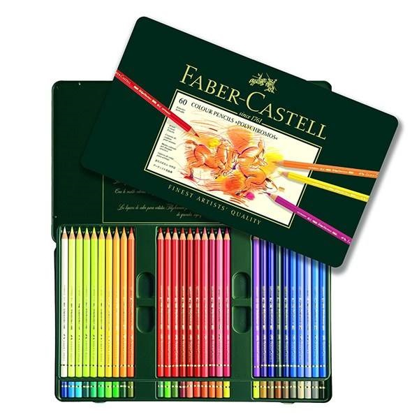 مداد رنگی 60 رنگ فابر-کاستل مدل Polychromos