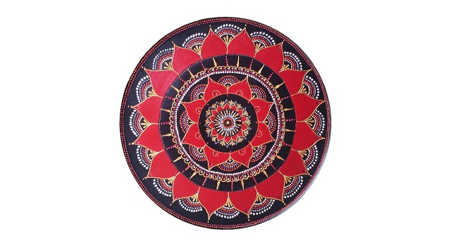 بشقاب سفالی یک هدیه خوب کد 870466 26 قطر26 سانتی متر
