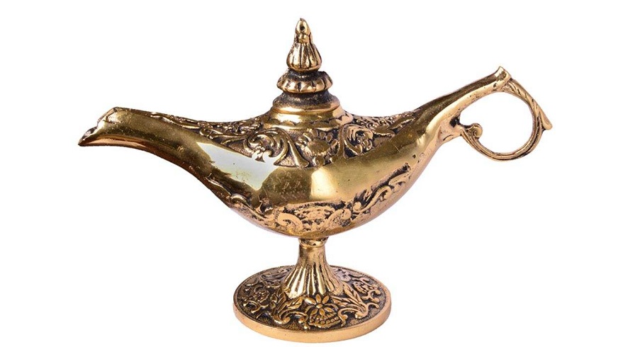 ماکت تزئینی برنزی مدل چراغ جادو کد 2
