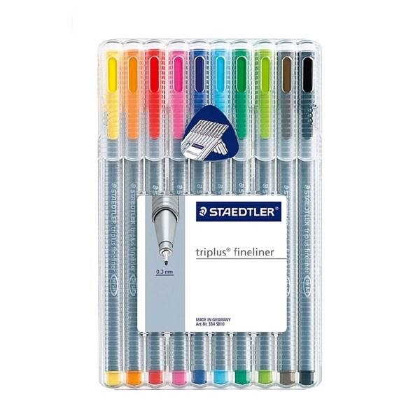 روان نویس 10 رنگ استدلر مدل Triplus Fineliner