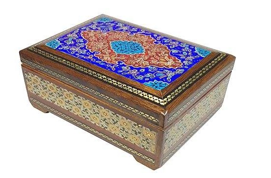 جعبه جواهر خاتم کاری مدل SH-0010