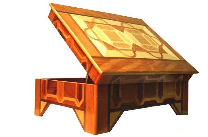 رحل معرق کاری قرآن طرح گره چینی