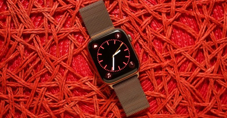ساعت هوشمند اپل واچ سری 4 مدل 44mm Space Gray Aluminum Case With Black Sport Band