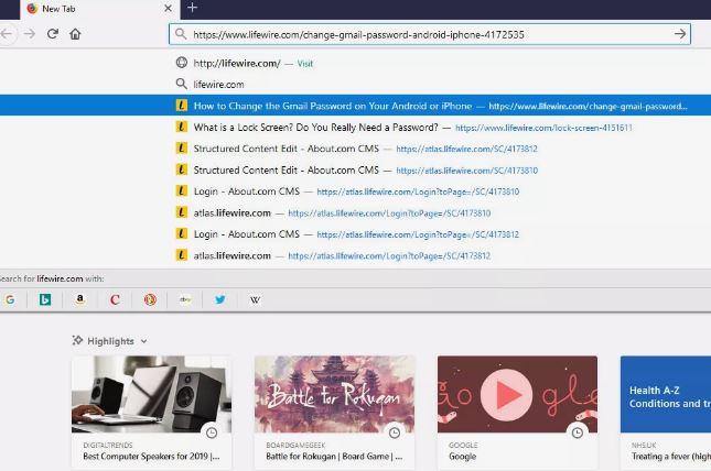 پاک کردن تاریخچه‌ی نوار جستجو در موزیلا فایر فاکس Firefox