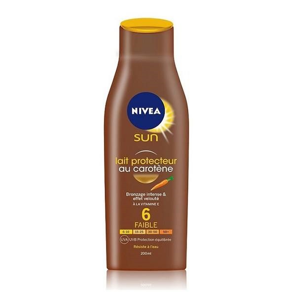 لوسیون آفتاب نیوآ مدل Sun Protector Milk Carotene SPF 6