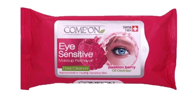 دستمال مرطوب پاک کننده آرایش چشم کامان مدل EYE SENSITIVE