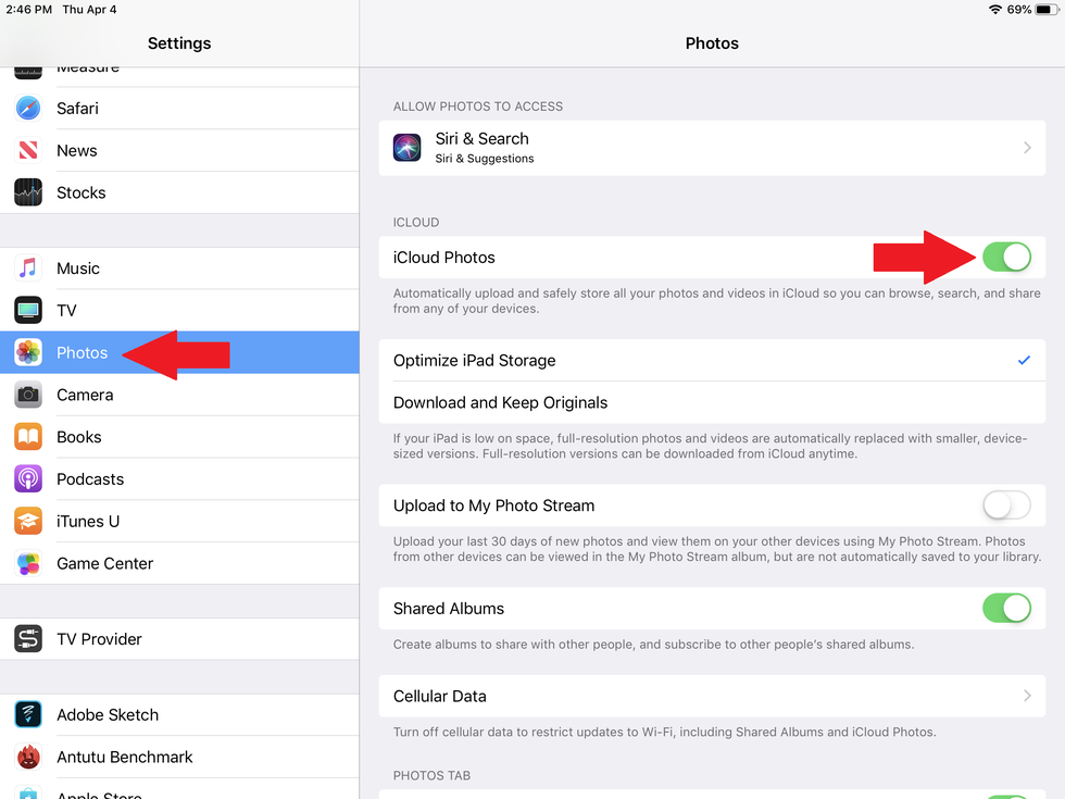 iCloud را غیرفعال کنید
