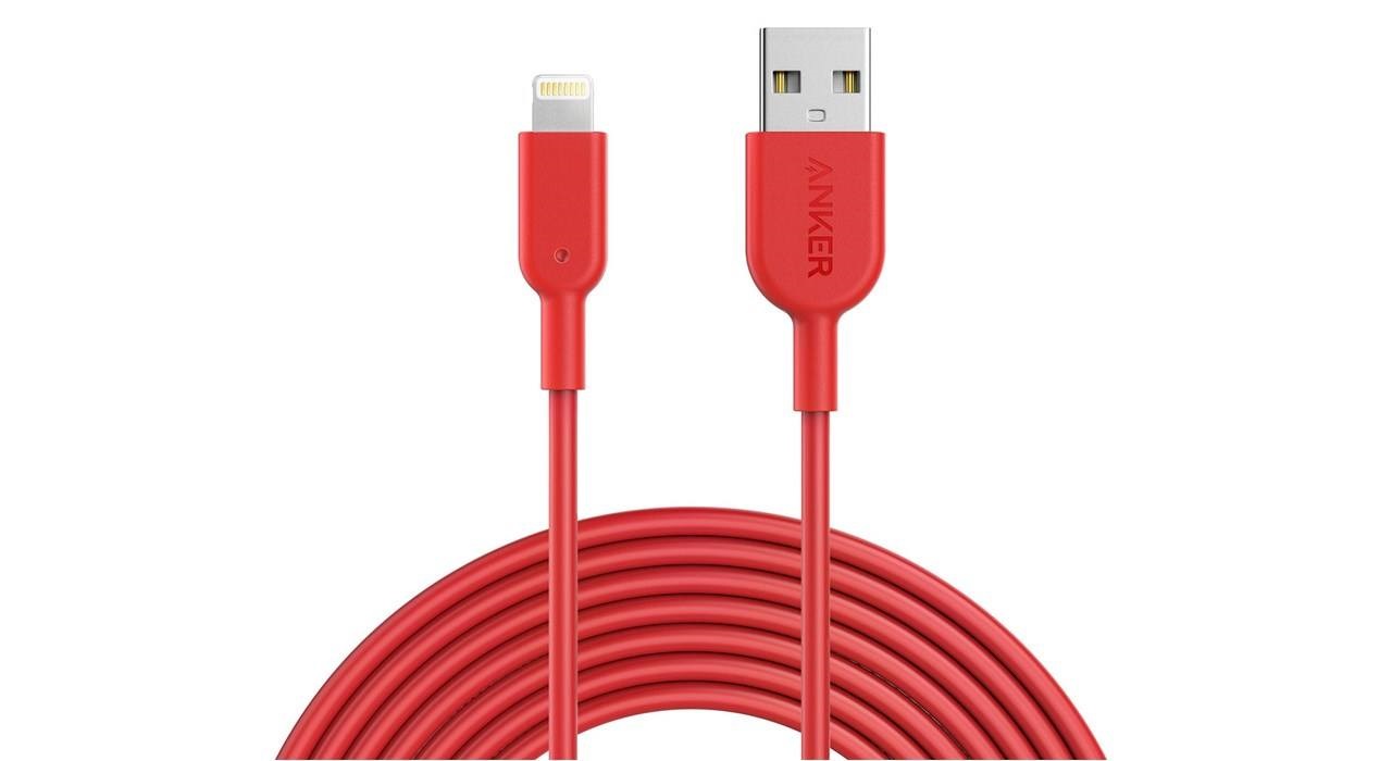 کابل تبدیل USB به لایتنینگ انکر مدل A8434 طول 3 متر