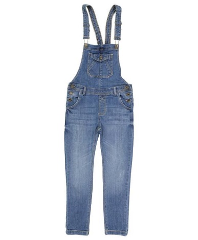 شلوار پیش بندی جین دخترانه - مانگو