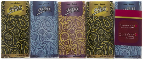 دستمال کاغذی جیبی تافته 10 برگ بسته 10 عددی