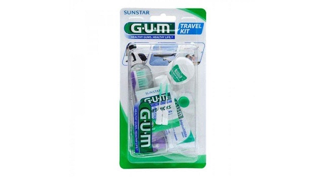 ست مسواک و خمیردندان جی یو ام مدل Travel Kit
