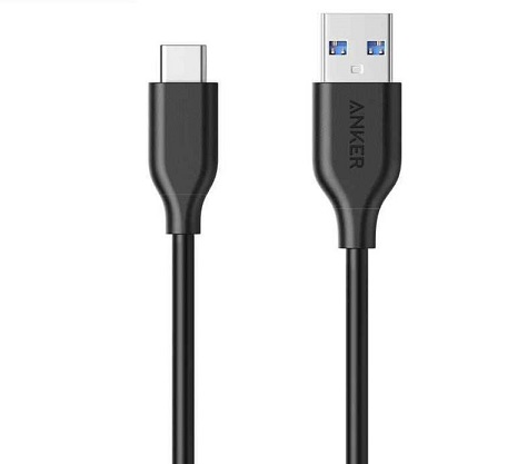 کابل تبدیل USB 3.0 به USB-C انکر مدل A8166 PowerLine طول 1.8 متر