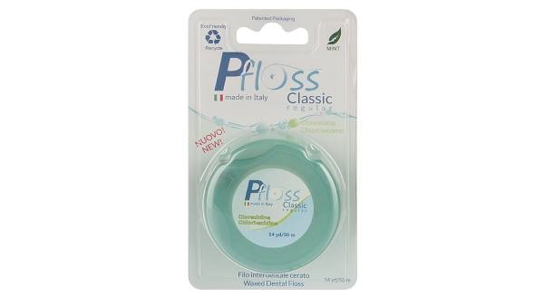نخ دندان پی فلوس مدل Classic Regular Clorexidina