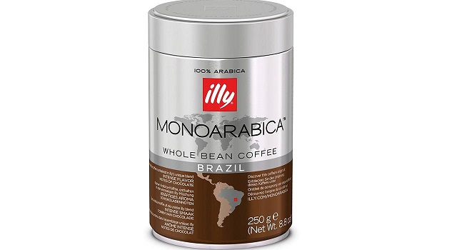 قوطی دانه قهوه‌ ایلی مدل MonoArabica Brazil مقدار 250 گرم