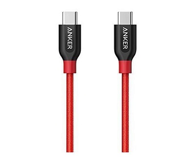 کابل تبدیل USB-C به USB-C انکر مدل A8187 Powerline Plus طول 0.9 متر