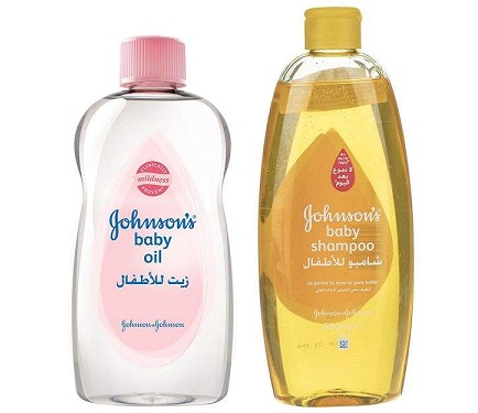 شامپو کودک جانسون حجم 500 میلی لیتر به همراه روغن بچه جانسون حجم 500 میلی لیتر