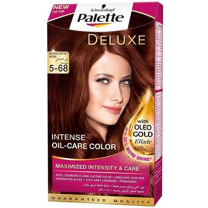 کیت رنگ مو پلت سری Deluxe مدل Medium Chestunut Brown شماره 68-5