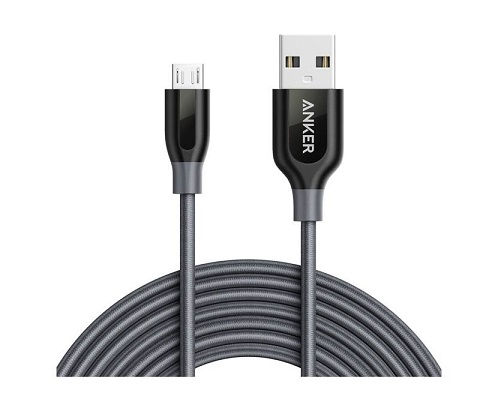 کابل تبدیل USB به microUSB انکر مدل A8144 PowerLine طول 3 متر