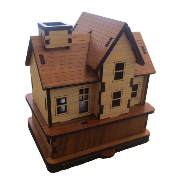 تراش رومیزی طرح کلبه