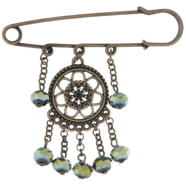 سنجاق سینه طرح گل