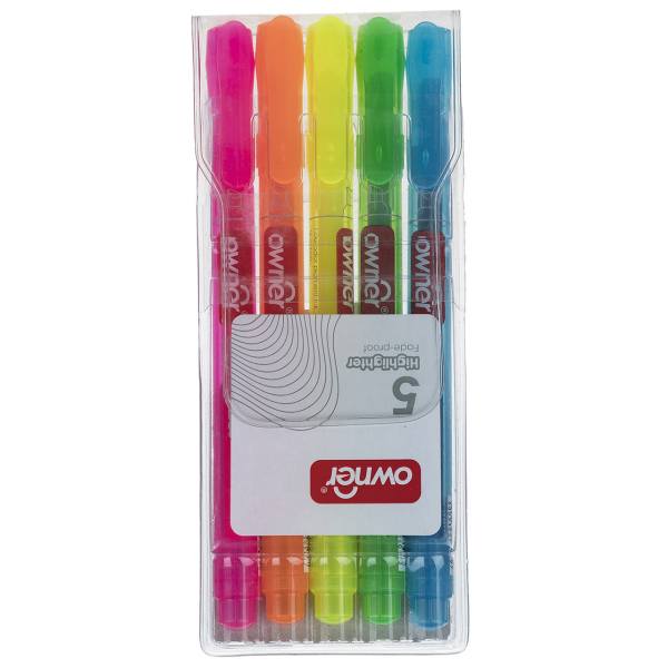 ماژیک 5 رنگ علامت گذار اونر