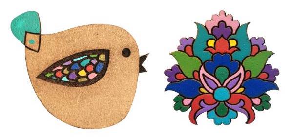 گل سینه گالری نفیس کد NG01 مجموعه دو عددی