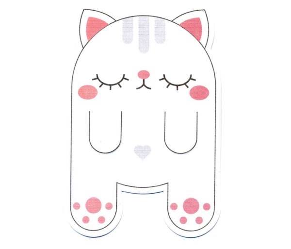 نشانگر کتاب مقوایی مدل گربه