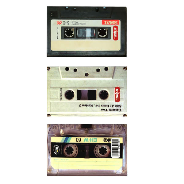 دفتر یادداشت کلیپس طرح نوار کاست بسته 3 عددی