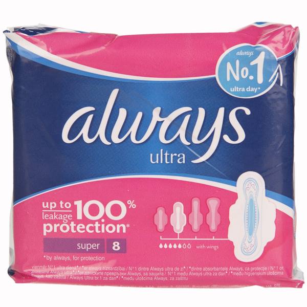 پد روزانه تافته مدل Ultra Thin بسته 20 عددی