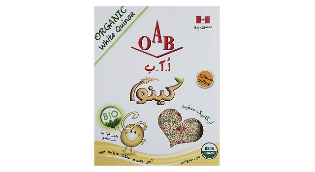 کینوا ارگانیک سفید اُ آ ب مقدار 250 گرم