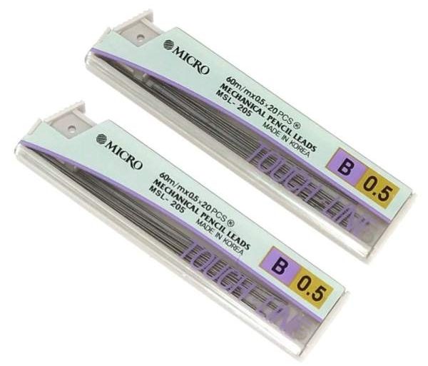 نوک مداد نوکی میکرو مدل TOUCH-LINE قطر نوشتاری 0.5 میلی متر بسته 2 عددی