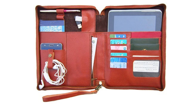 کیف دستی مدیریتی چرم دستدوز مژی مدل SH