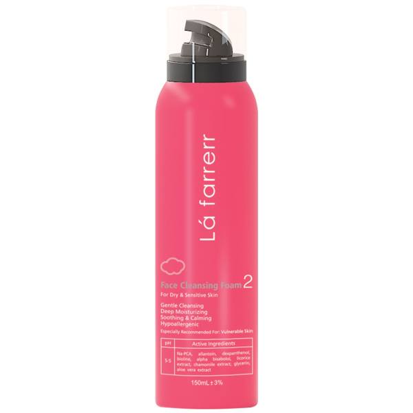 فوم شستشوی صورت لافارر مدل Dry and Sensitive Skin
