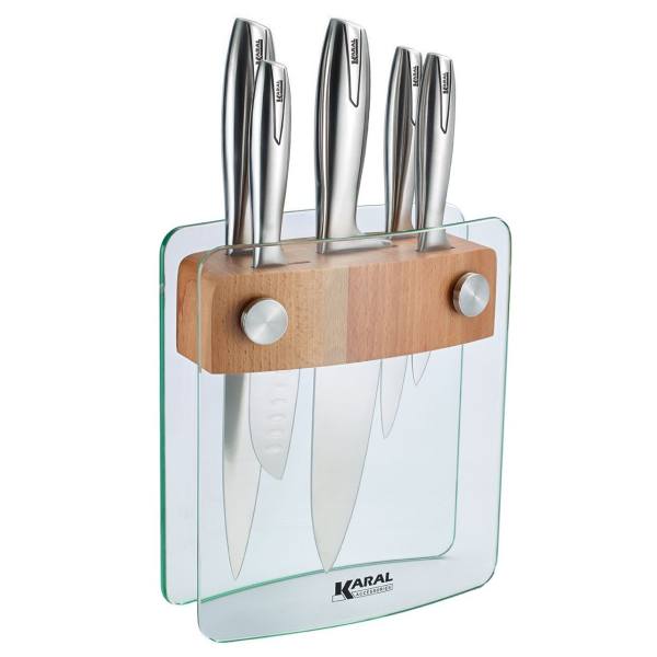 سرویس چاقو 6 پارچه پایه دار کارال