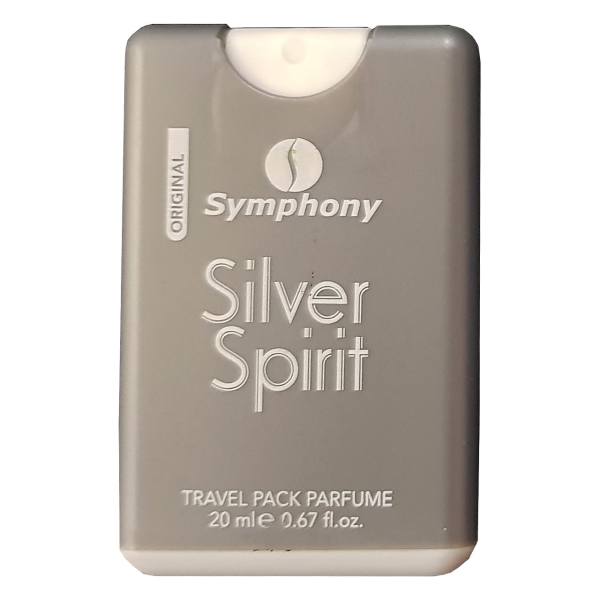 ادکلن جیبی مردانه سیمفونی مدل Silver Spirit 