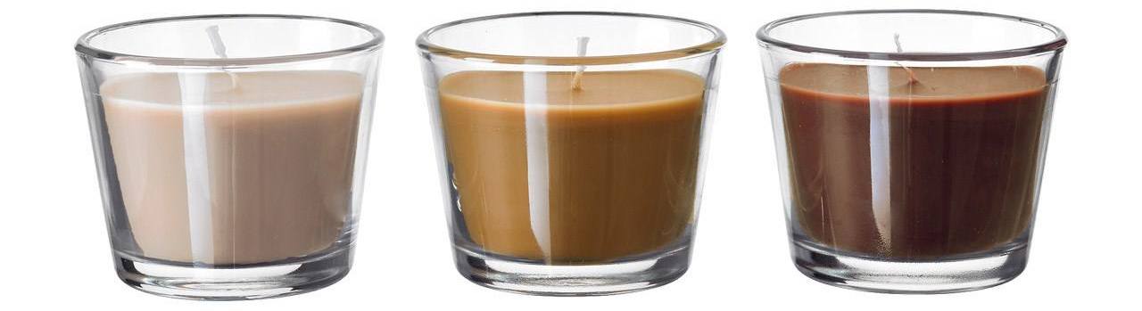 شمع لیوانی معطر ایکیا مدل BRACKA