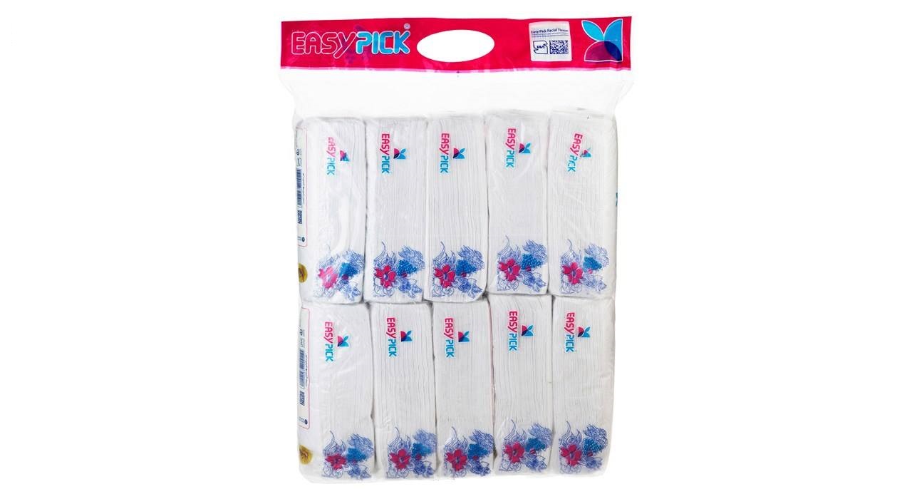 دستمال کاغذی 100 برگ ایزی پیک بسته 10 عددی