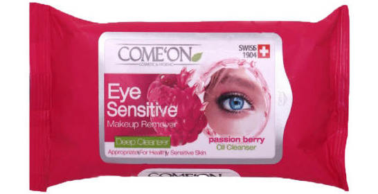 دستمال مرطوب پاک کننده آرایش چشم کامان مدل EYE SENSITIVE