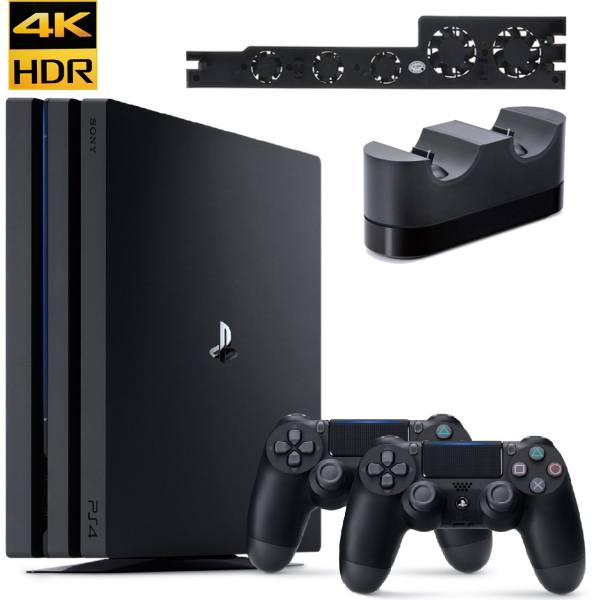 مجموعه کنسول بازی سونی مدل Playstation 4 Pro 2018 کد CUH-7216B Region 2 ظرفیت 1 ترابایت