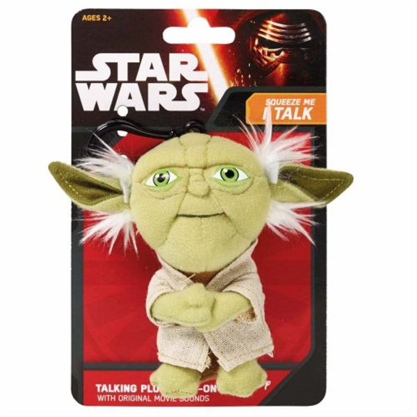 عروسک پولیشی استاروارز کلیپ دار سخن گو مدل Yoda Talking Plush Clip-on