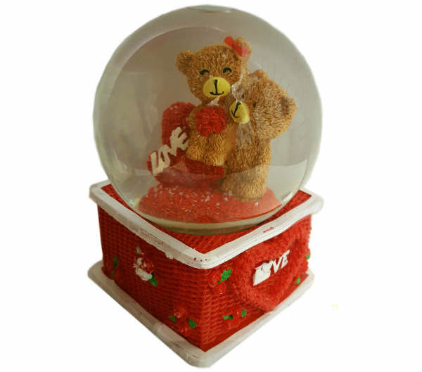 گوی موزیکال طرح خرس عاشق کد t111