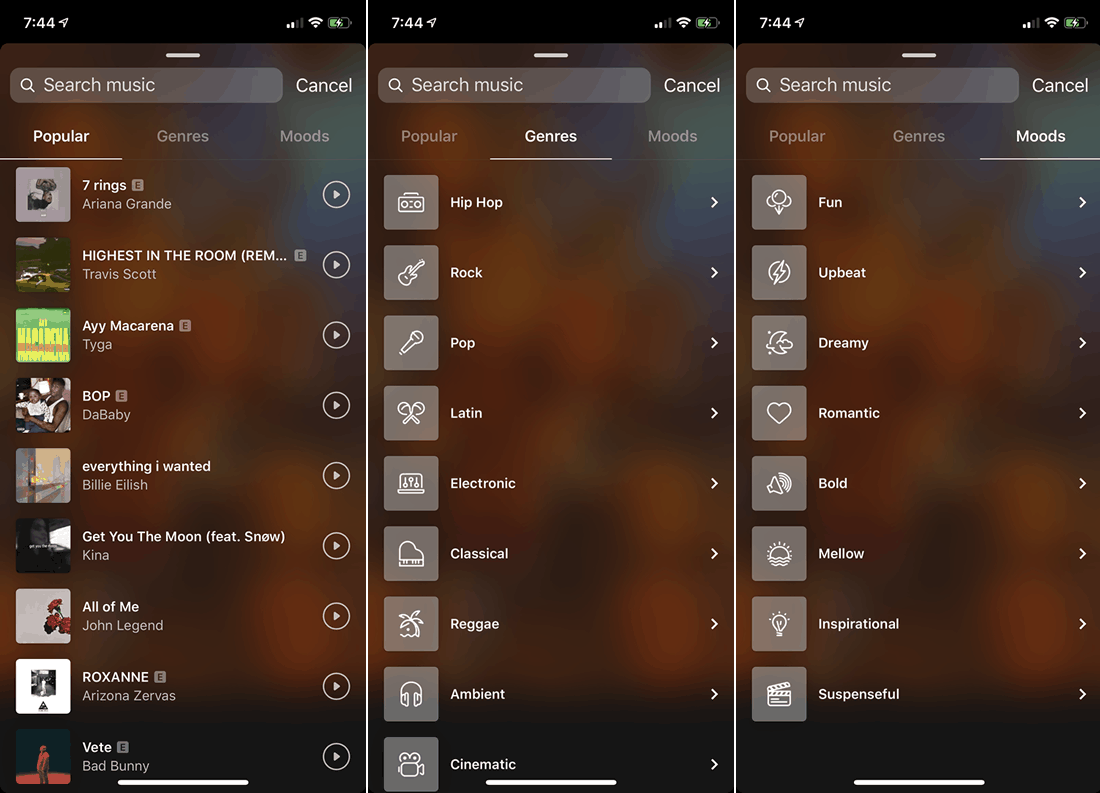 چگونه به استوری اینستاگرام موسیقی اضافه کنیم