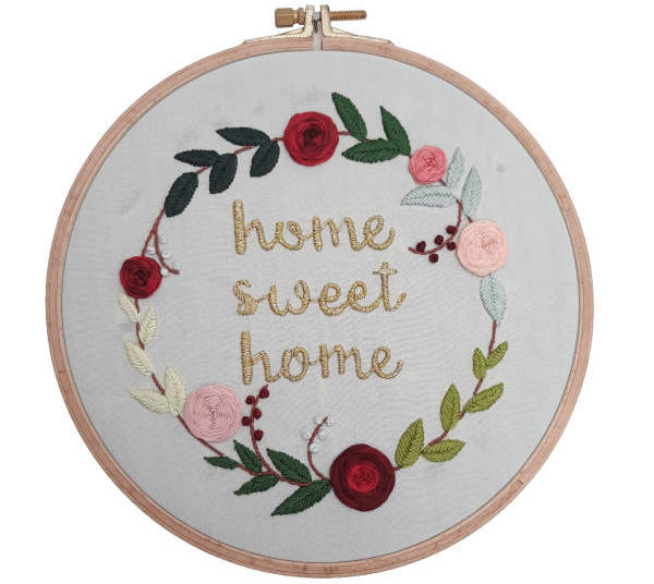 تابلو گلدوزی طرح Sweet home