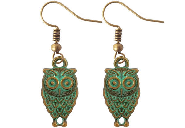 گوشواره زنانه نمدیکا طرح جغد