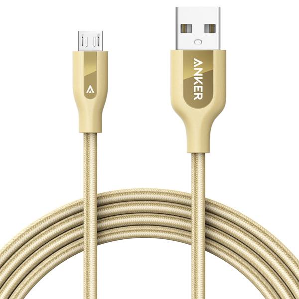 کابل تبدیل USB به Micro-USB انکر مدل A8143 PowerLine Plus طول 1.8 متر