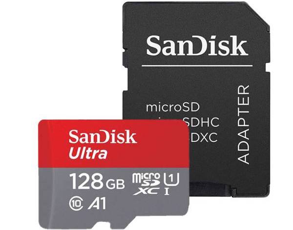کارت حافظه microSDXC سن دیسک مدل Ultra A1 ظرفیت 128 گیگابایت