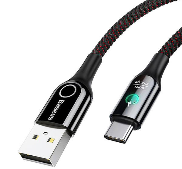 کابل تبدیل USB به USB-C باسئوس مدل C-Shaped طول 1 متر