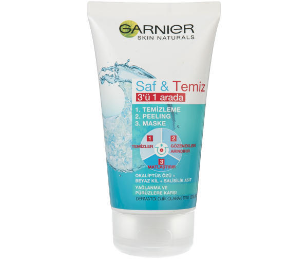 ماسک صورت گارنیر مدل 3and1 مقدار 150 میلی لیتر