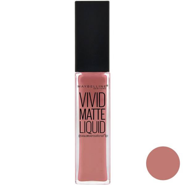 رژ لب مایع میبلین سری Vivid Matte مدل Nu Thrill شماره 50